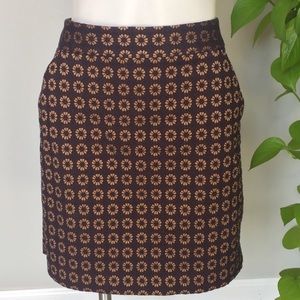 🎉 LOFT • Black & Gold Skirt 🎉